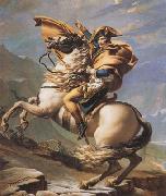 Jacques-Louis David Napoleon Crossing the Alps (mk08) oil on canvas